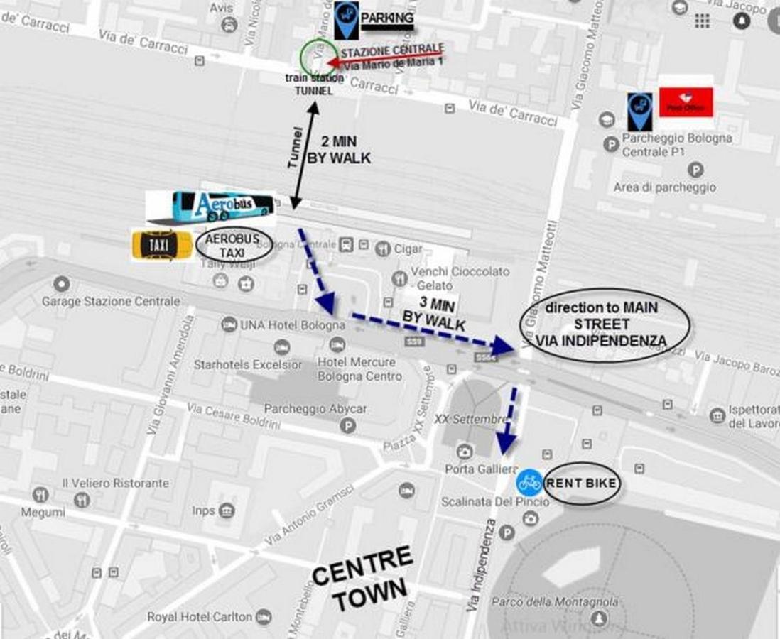 مبيت وإفطار بولونيا Stazione Centrale المظهر الخارجي الصورة